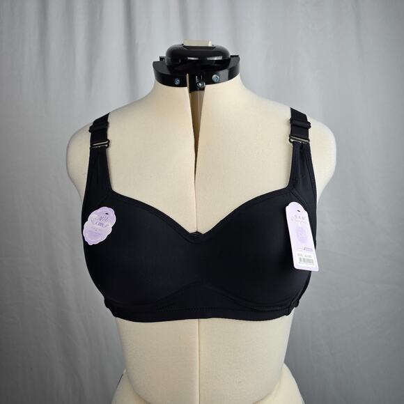 Daisiying Wireless Padded Bra Women's 42 / 2 Pack Black & Pink NWT - Picture 2 of 16